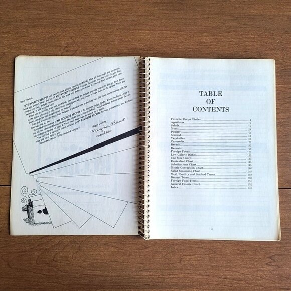1981 My Favorite Recipes Cookbook Created Compiled Journal Handwritten Lot of 4 - Picture 3 of 11